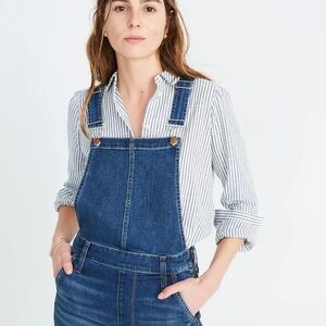 Madewell Blue Denim Overalls